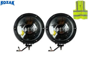 2 PC 6'' Inch LED Round Work Light Bar Spot Lamps w/ Bracket - Picture 1 of 6