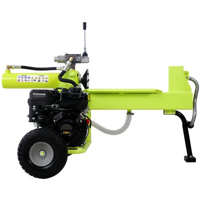 Log Splitter 20 Ton Auto Return Ram System Gear Pump 7HP Engine Horizontal Green - Image 1 of 4
