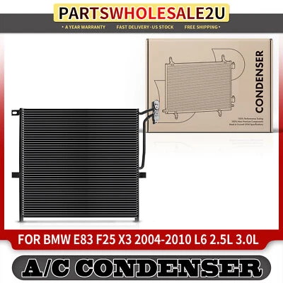 Condensador de CA con soporte para BMW X3 E83 F25 L6 2,5 L L L6 3,0 L 2004-2010 64533400400 Foto 1 de 4