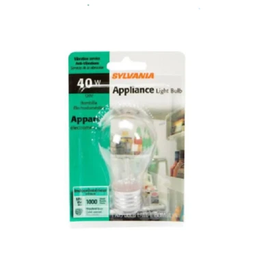 SYLVANIA 10129-7 40 WATT 120 VOLT A15 MEDIUM SCREW BASE CLEAR LAMP - Image 1 of 2