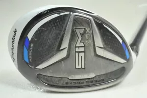 LEFT HANDED TaylorMade SIM Max Rescue 3-19* Hybrid Regular Flex Graphite #191501 - Picture 1 of 5