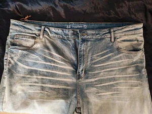 Crysp Denim- Buckle- Light Blue Acid Washed Jean Size 44 - Picture 1 of 9