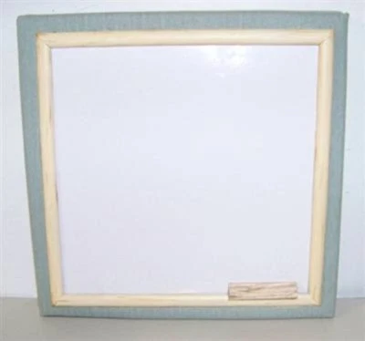 Blue Linen Fabric Dry Erase Bulletin Board Memo - Image 1 of 2