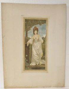 Signierter 1910 Charles Bird antiker Mezzotinta Druck der Dame veröffentlicht C. Klackner - Bild 1 von 3