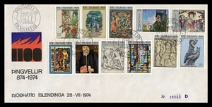 Iceland 1974 FDC, 1100th Anniversary of Settlement. Lot # 20. - Picture 1 of 2