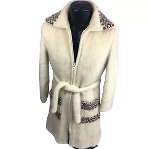 Vintage 70er Icewool NORDIC Icelandic Fair Isle Artic Sheep Wool Zip Sweater Jacket - Bild 1 von 10