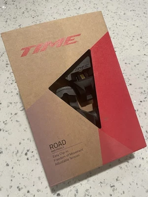 TIME XPRO 12 Clipless Road Pedals Carbon Ti Axle 9/16" Black 51mm + Cleats *NEW* - Image 1 of 3