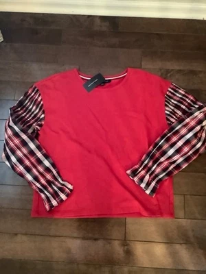 Blusa pulôver feminina Tommy Hilfiger nova com etiquetas tamanho grande - Imagem 1 de 4