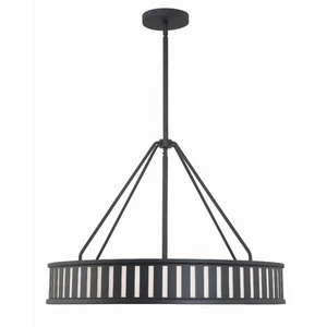 Kendal 6 Light Black Forged Pendant - 28"W x 20.5"H - Picture 1 of 5