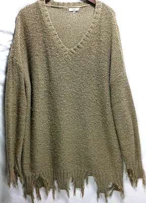 Easel Los Angeles Sweater Size M/L Colorful Chunky Knit Pullover Sweater - Image 1 of 4