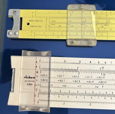 Ruler Precision Pickett 2qty Science Architect Slide USA Historical Tools DIY - Image 1 of 4