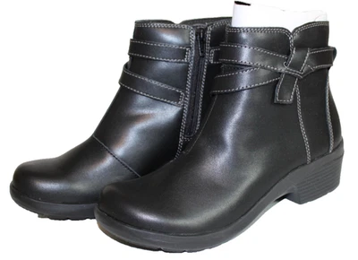 Clarks Angie Spice Botines Mujer Cuero Negro Cremallera Talla 7 Ancho Medio Foto 1 de 4