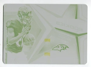 2019 Rookies & Stars Plate Hollywood Marquise Brown 1/1 Baltimore Ravens Rookie - Bild 1 von 2