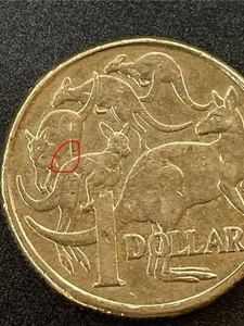 2015 $1 Coin Missing Leg Error Australian One Dollar Extremely Fine EF - Picture 1 of 4