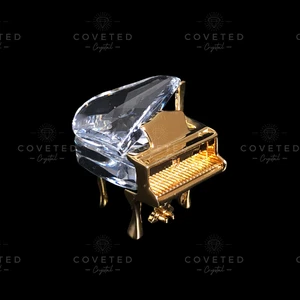 Swarovski Crystal Memories GRAND PIANO V1 GOLD 173368 Mint Rare Retired - Picture 1 of 1