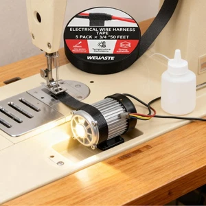 5 Pack Premium Wiring Tape 3/4"x50FT - High Temp Self-Adhesive for Vehicle H16 - Picture 1 of 10