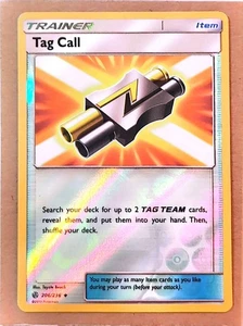 Tag Call | 206/236 Uncommon Reverse Holo | SM: Cosmic Eclipse | LP - Picture 1 of 2