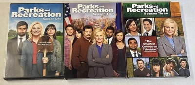 Parks And Recreation DVD Lot Seasons 1 2 3 Rec Amy Poehler Adam Scott  1-3 - Image 1 of 2