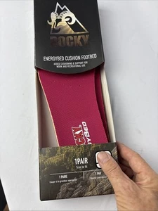 Plantillas de repuesto de plantilla acolchada punta redonda Rocky Energybed para hombre un par - Imagen 1 de 6