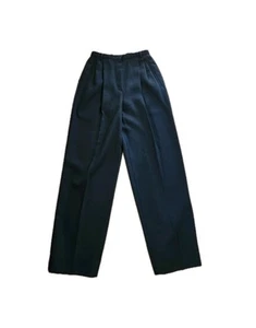 Vintage Giorgio Armani High Waisted Belted 100% Wool Pleated Front Pants Size 22 - Picture 1 of 9