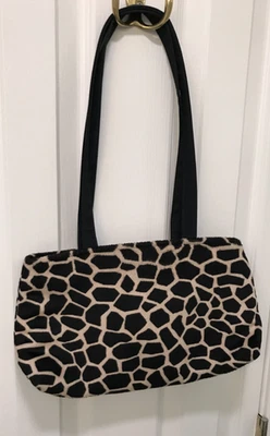 SALE!! Small Animal Print Faux Fur Handbqag!! Red Satin In!! GREAT Condition!! - Image 1 of 4