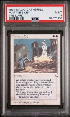 Martyr's Cry - The Dark - MTG - MINT - PSA 9. POP 12. More MTG in Store.  - Image 1 of 2