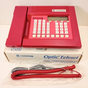 Harris Optic 1 Teleset Rojo 780923 Teléfono con Cable Estilo Oficina Nuevo de Colección 1999 - Imagen 1 de 7