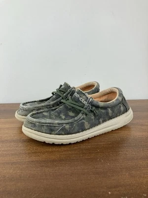 Zapatos Mocasines Informales Hey Dude Wally Youth Musk Camodino 130131556 Niños Talla 1 Foto 1 de 4