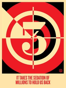 SEDATION OF MILLIONS shepard fairey obey giant **SOLD OUT** - Picture 1 of 1