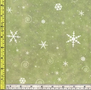 Forest Animal Friend White Snowflake 100% Cotton Fabric by the 1/4 yard - Picture 1 of 3