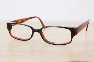 Norma Kamali Eyeglass Frames Women's 50/16 140 Black Cherrywood 7156 - Picture 1 of 5