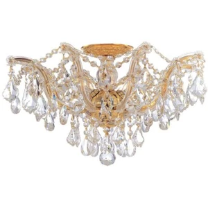 Crystorama Lighting 4437-GD-CL-MWP Maria Theresa Collection Crystal 5 Light - Picture 1 of 4