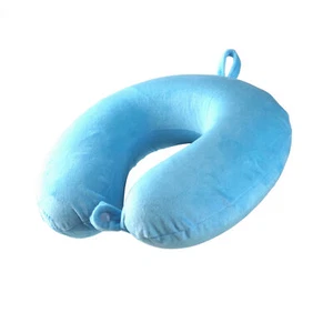 Laser Ergonomic Memory Foam Neck Pillow - Blue, Hypoallergenic, Travel - Foto 1 di 5