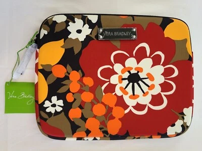 Vera Bradley Bittersweet Neoprene Tablet eReader Sleeve 10x8 Padded Zipper N19 - Image 1 of 4