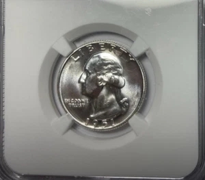 1951 Proof Washington Quarter Bright White NGC MS66 - Picture 1 of 4