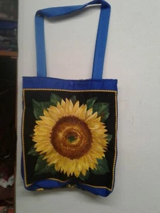 Quilted Sunflower tote bag  - Picture 1 of 3