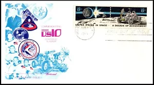 1434-1435 US10 Space Achievements FDC, Huntsville, AL, Fleetwood, OF, UA, POF - Picture 1 of 3