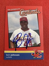 1999 Johnson City Cardinals Ben Johnson  Auto Signed Autograph 