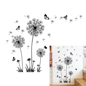Tatuaje de pared flor de azapo hierba pegatina salón armario decoración - Imagen 1 de 9