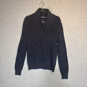 American Eagle Outfitters Sweater Mens Medium Cowl Neck Athletic Fit Blue-Gray - Picture 1 of 11