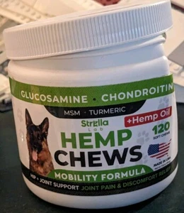 Hemp Chews Mobility Formula Treats for Dogs - for Pain Relief & Joint Support - Picture 1 of 4