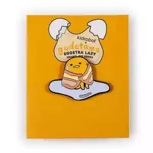 Kidrobot x Gudetama Eggstra Lazy Enamel Pin Series - Bacon Wrapped (3/20) - Picture 1 of 1