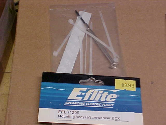 E-FLITE HELICOPTER PART - EFLH1209 = MOUNTING ACCESSORIES : BCX  (NEW) - Image 1 of 1