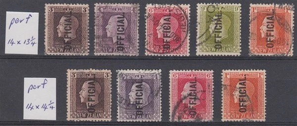 新西兰 1915 KGV RECESS 3d-1/- 官方 14x131⁄4/14x141⁄4 x9 二手 ID061/D64042 — 第 1/1 张图片