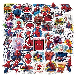 Paquete de calcomanías adhesivas aleatorias de 5-50 piezas para teléfono portátil Marvel Spider-Man - Imagen 1 de 5