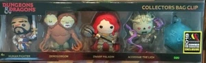 SDCC 2019 Monogram Dungeons & Dragons Collectors Bag Clip 5 Piece Set In-Hand - Picture 1 of 2