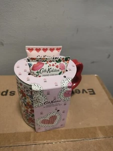 Cath Kidston Valentines Day With Love Ceramic Mug & 2 Hand Cream Set Gift NEW - Picture 1 of 7