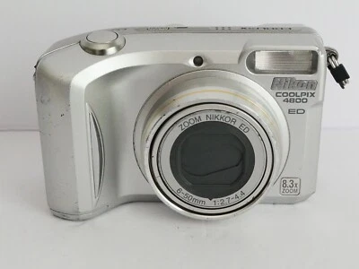Nikon Coolpix 4800 ED 8.3x Zoom 4MP Point & Shoot Digital Camera Tested Working - Image 1 of 4