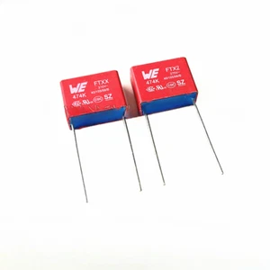 Condensador de seguridad WE FTXX 310VAC 474 0.47UF 275V 310V 470NF 15 mm distancia entre las piernas - Imagen 1 de 3