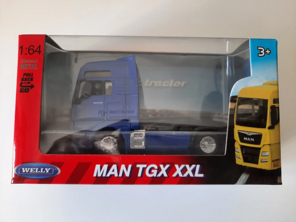 Modellino Statico MAN TGX XXL Welly Auto Colore Blu Scala 1:64 - Immagine 1 di 1